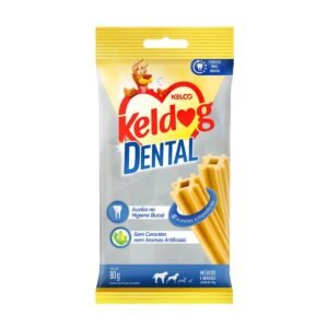 Petisco Higiene Bucal Cães Keldog Médio e Grande 80g