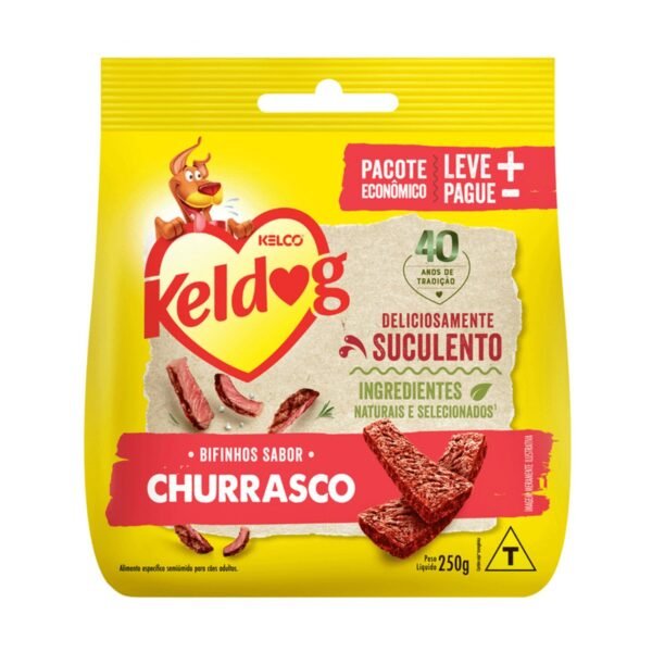 Petisco para Cães Keldog Bifinho Criadores Churrasco 250g