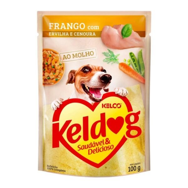 Ração Úmida Cães Keldog Sachê Frango 100g Cx 20un