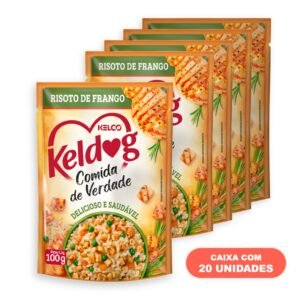 Ração Úmida Cães Keldog Sachê Risoto de Frango 100g Cx 20un