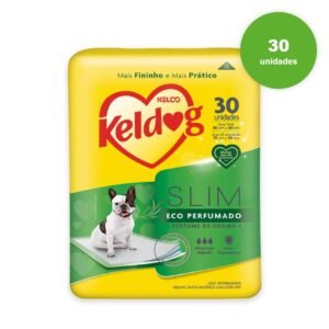 Tapete Higiênico Cães Keldog Slim Eco Perfumado 30 Unidades