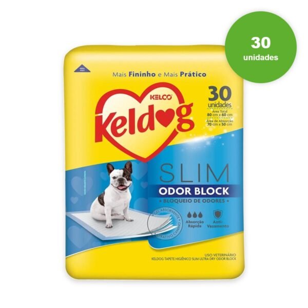 Tapete Higiênico Cães Keldog Slim Odor Block 30 Unidades